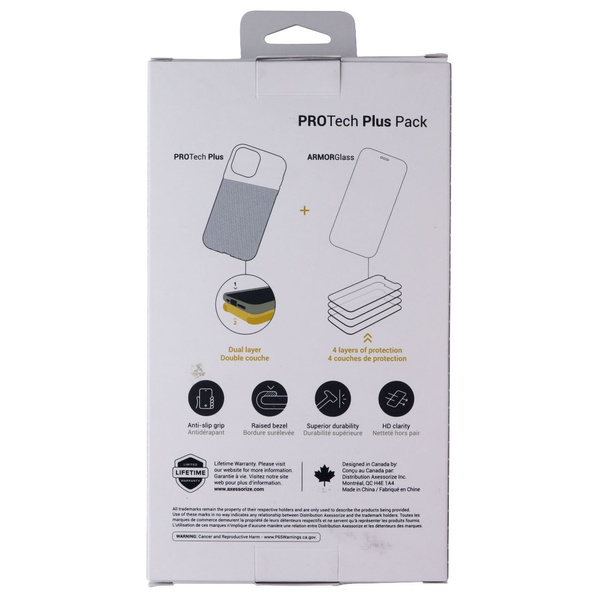 Axessorize AXS ProTech Plus Pack Case/Screen for Google Pixel 8a - Black
