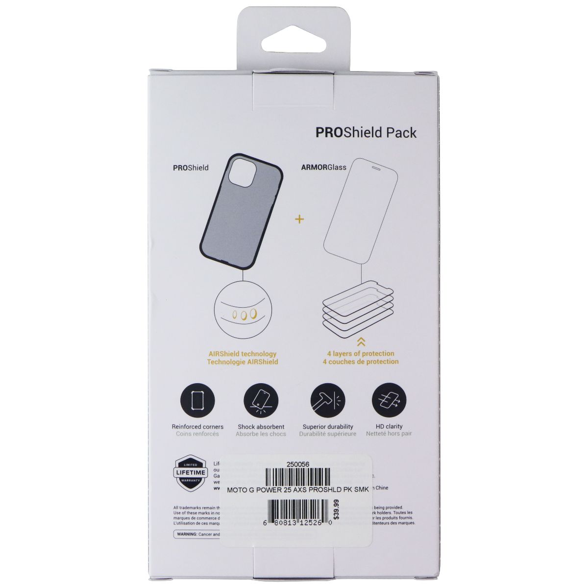 AXS ProShield Pack (Glass + Slim Hybrid Case) for Moto G Power 5G 2025 - Black Cell Phone - Cases, Covers & Skins Axessorize - Simple Cell Bulk Wholesale Pricing - USA Seller