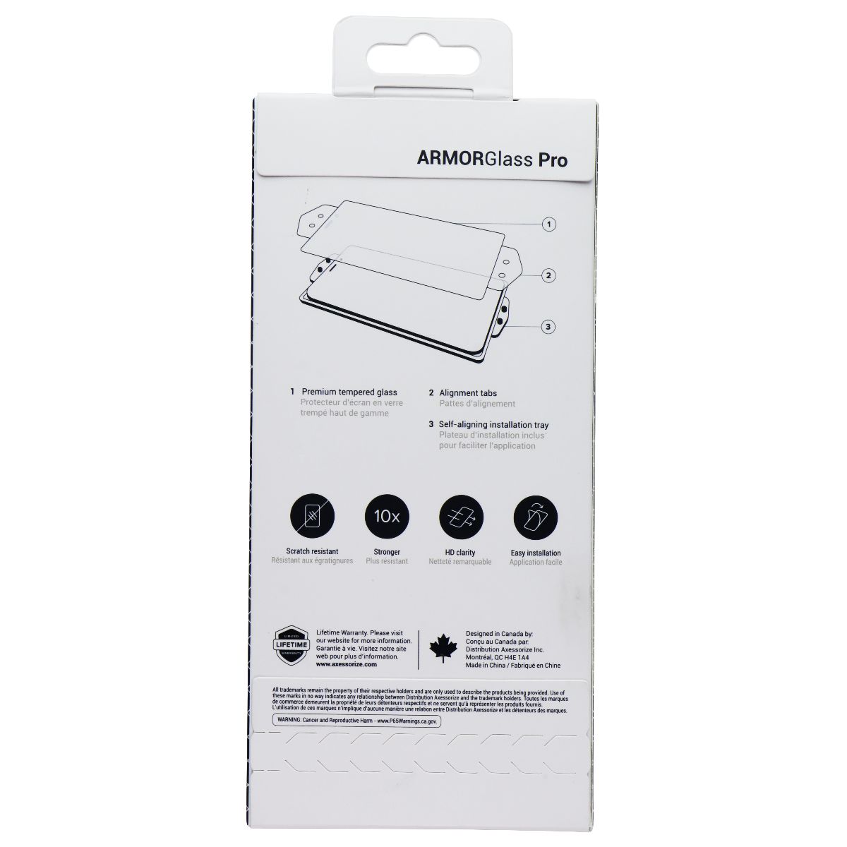 Axessorize ARMORGlass Pro Premium Screen Protector for Samsung Galaxy S24 Cell Phone - Screen Protectors Axessorize - Simple Cell Bulk Wholesale Pricing - USA Seller