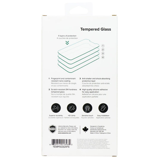 Axessorize Tempered Glass Screen Protector for Samsung Galaxy S20 FE - Clear