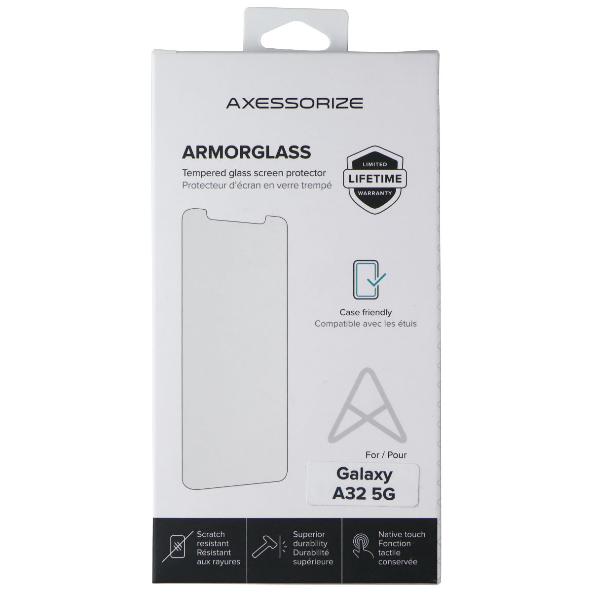 AXESSORIZE ARMORGLASS for Samsung Galaxy A32 5G Cell Phone - Screen Protectors Axessorize - Simple Cell Bulk Wholesale Pricing - USA Seller