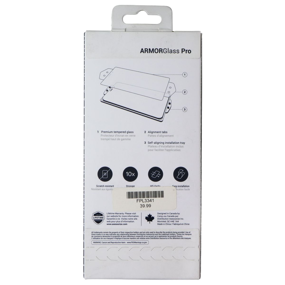 Axessorize ArmorGlass Pro Premium Screen Protector for Samsung Galaxy S24 Plus Cell Phone - Screen Protectors Axessorize - Simple Cell Bulk Wholesale Pricing - USA Seller