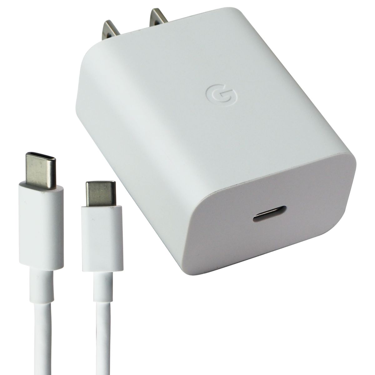 Google 30W Fast Charge USB-C Charger and Cable - White (G9BR1) Cell Phone - Chargers & Cradles Google - Simple Cell Bulk Wholesale Pricing - USA Seller