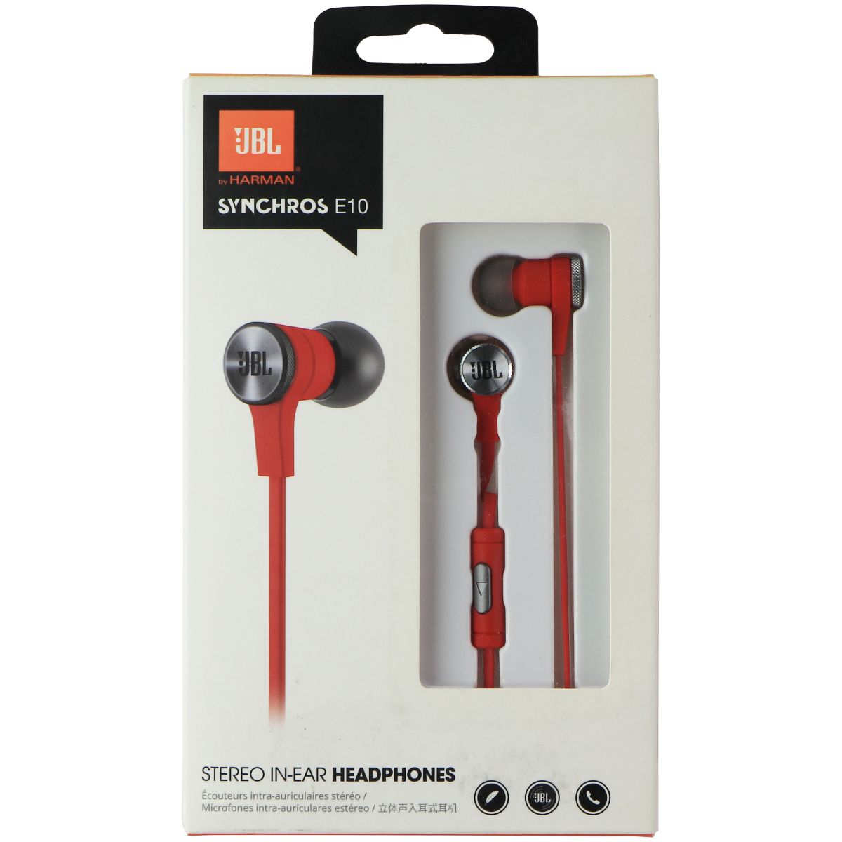 JBL Synchros E10 Stereo In-Ear Headphones - Red (E10REDNP) Portable Audio - Headphones JBL - Simple Cell Bulk Wholesale Pricing - USA Seller