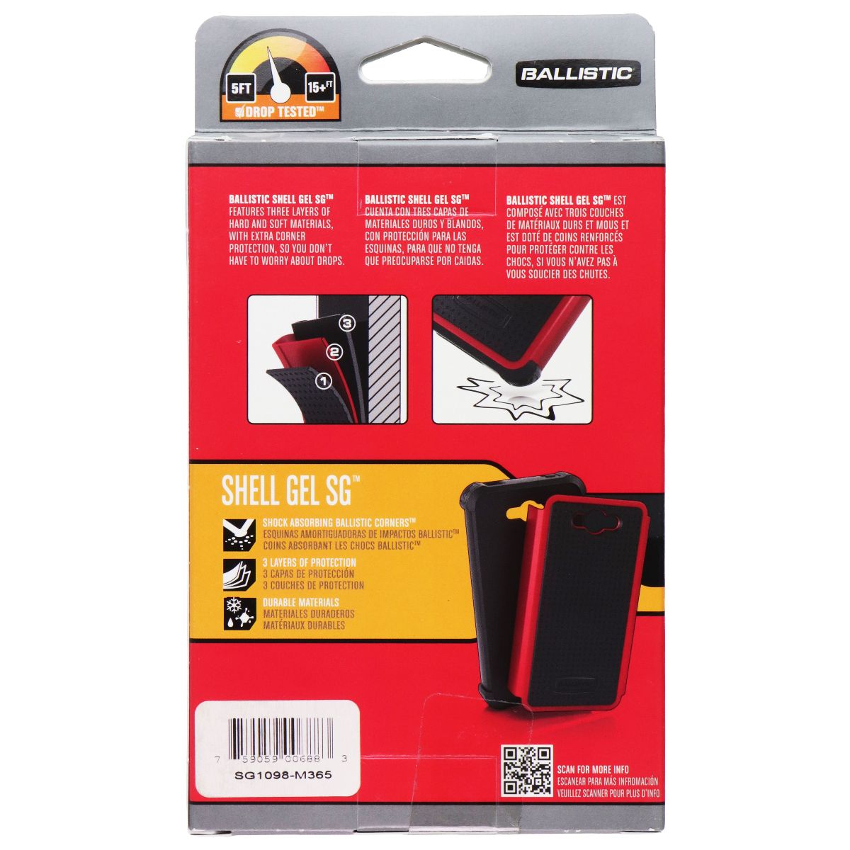 Ballistic Shell Gel SG Case for LG Nexus 4 - Black / Hot Pink Cell Phone - Cases, Covers & Skins Ballistic - Simple Cell Bulk Wholesale Pricing - USA Seller