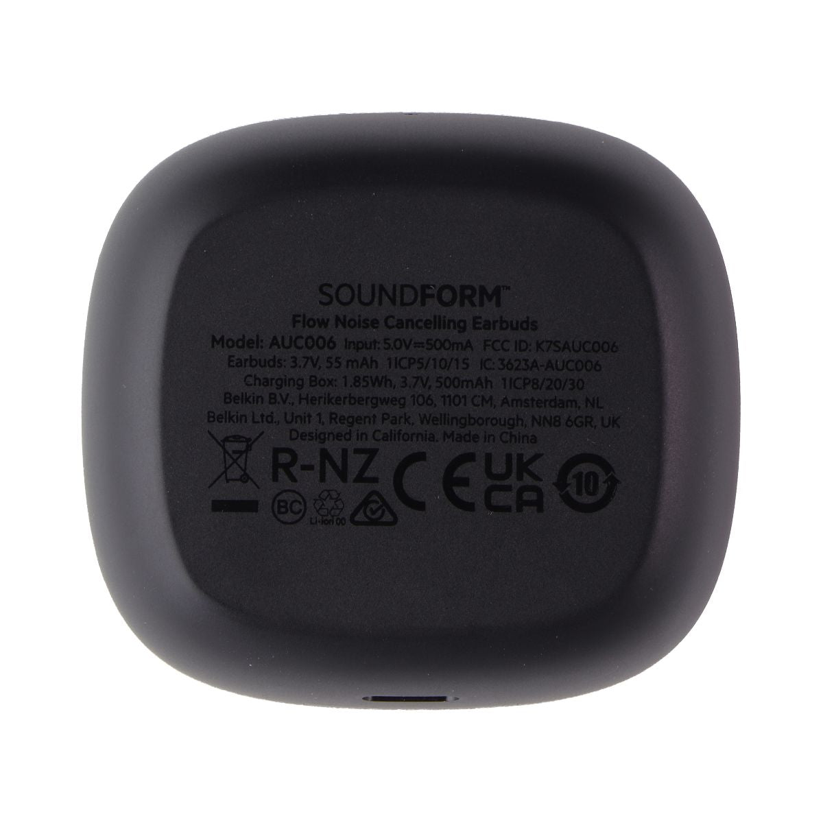 Belkin SoundForm Flow True Wireless Earbuds - Black (AUC006) Portable Audio - Headphones Belkin - Simple Cell Bulk Wholesale Pricing - USA Seller