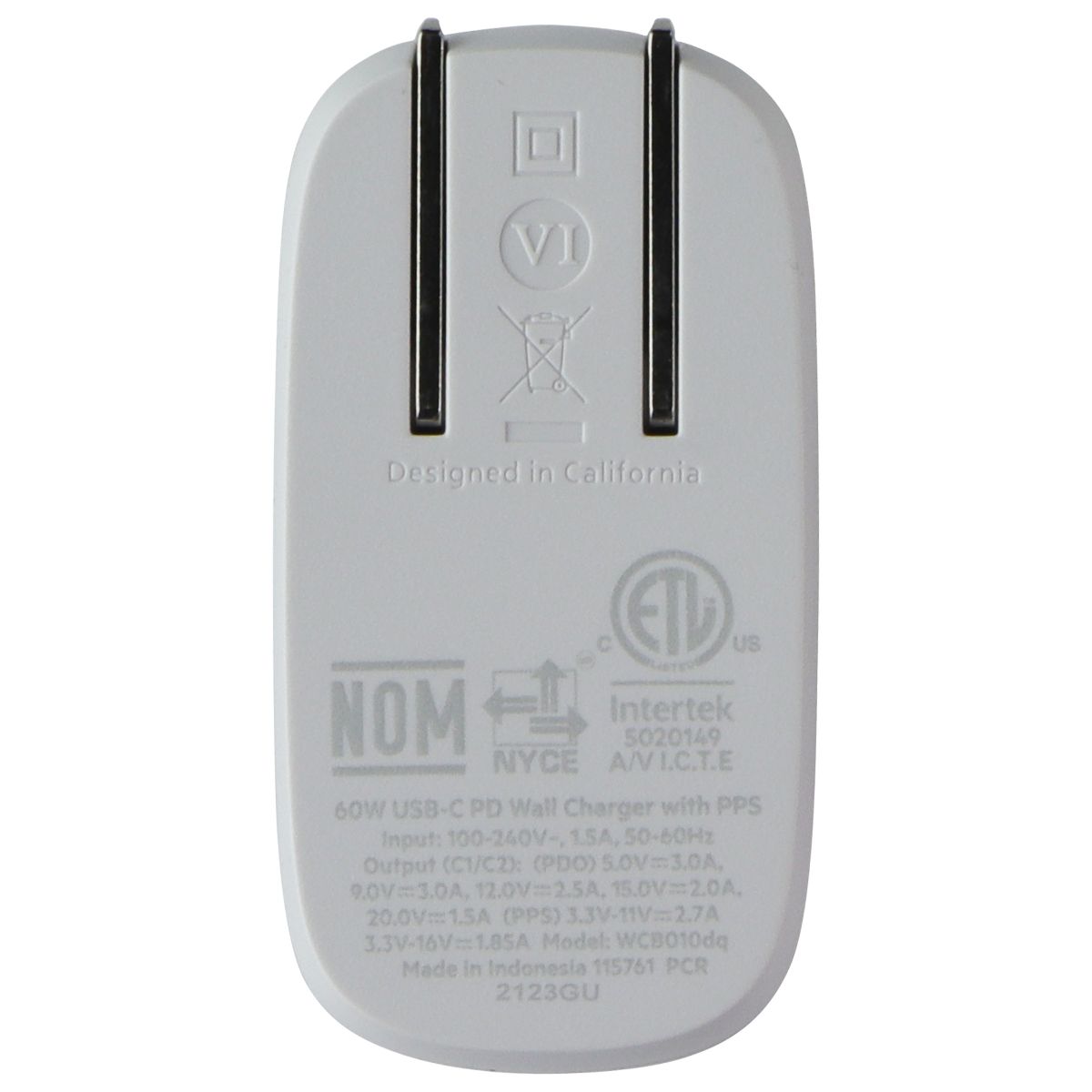 Belkin Boost Charge Pro PPS 60W Dual Port USB-C Wall Charger - White Multipurpose Batteries & Power - Multipurpose AC to DC Adapters Belkin - Simple Cell Bulk Wholesale Pricing - USA Seller