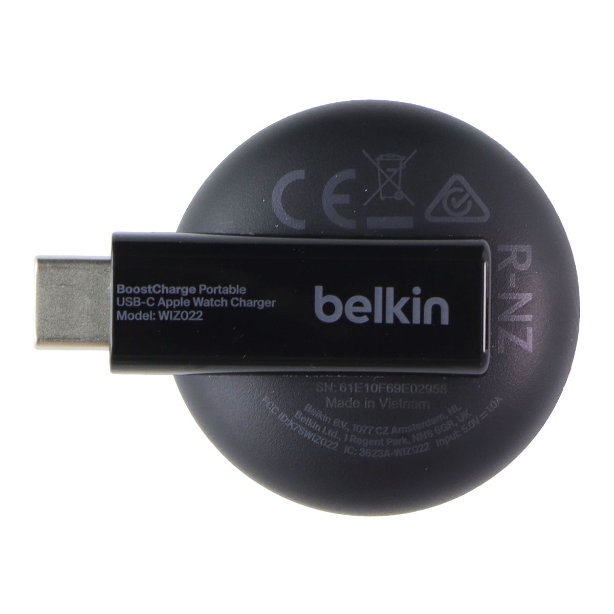Belkin BoostCharge Portable USB-C Apple Watch Charger Smart Watch Accessories - Chargers & Docking Stations Belkin - Simple Cell Bulk Wholesale Pricing - USA Seller
