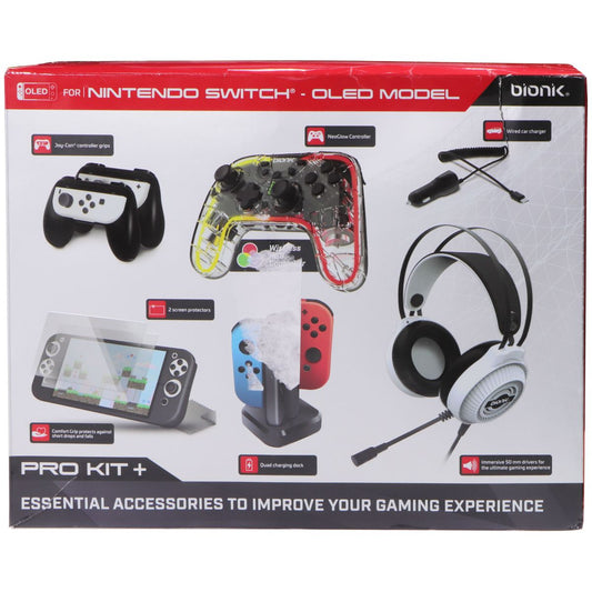 bionik Pro Kit+ for Nintendo Switch - OLED Model Gaming/Console - Accessory Bundles bionik - Simple Cell Bulk Wholesale Pricing - USA Seller
