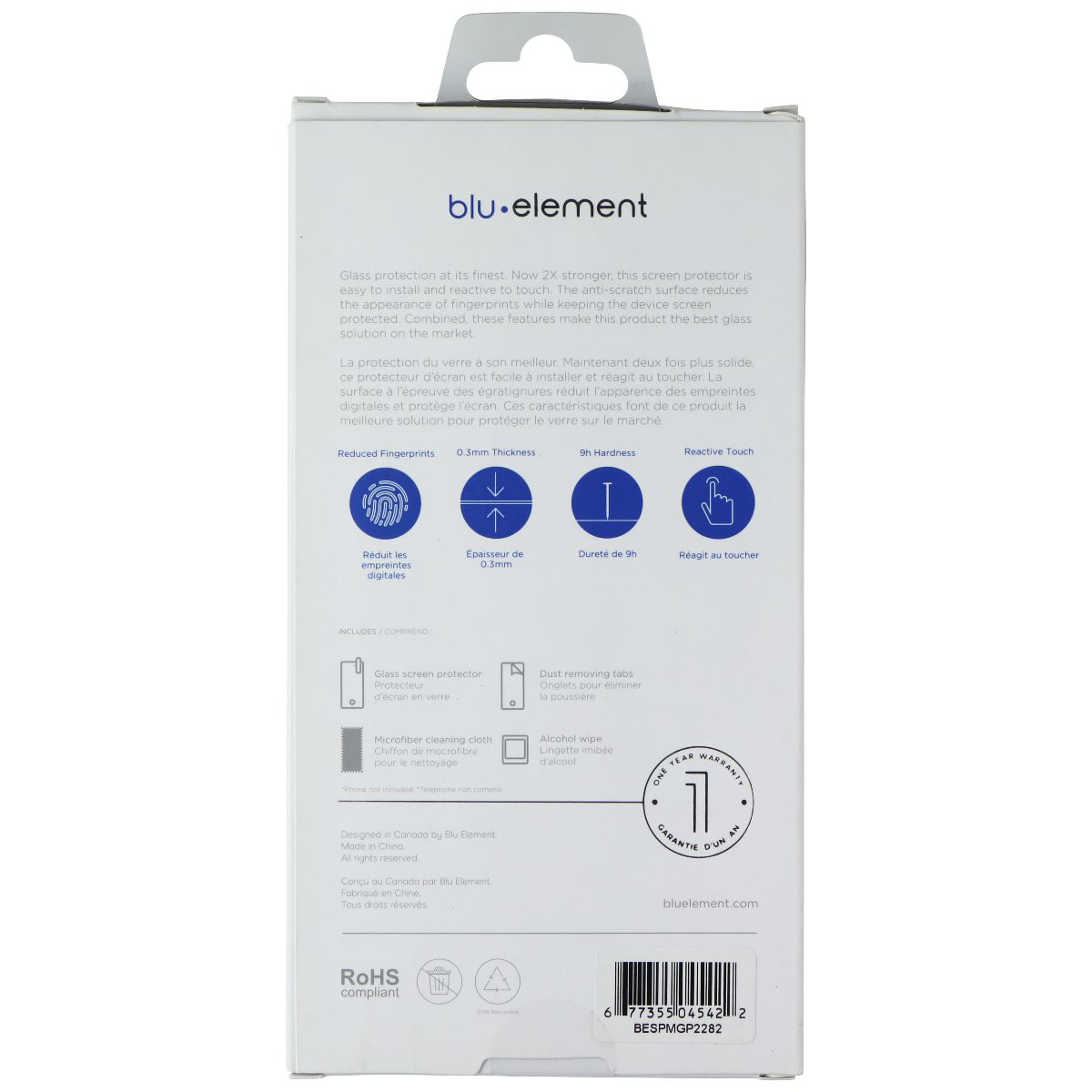 Blu Element Tempered Glass Screen Protector for Moto G Power 5G 2022 Cell Phone - Screen Protectors Blu Element - Simple Cell Bulk Wholesale Pricing - USA Seller