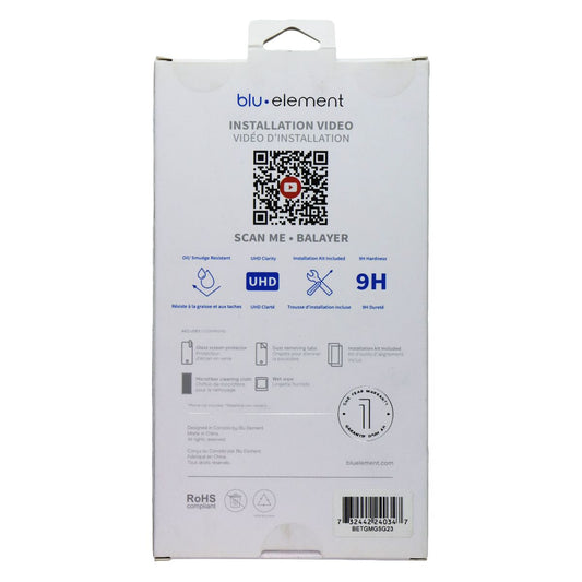 BLU Element Anti-Scratch Tempered Glass for Moto G 5G (2023) - Clear Cell Phone - Screen Protectors Blu Element - Simple Cell Bulk Wholesale Pricing - USA Seller