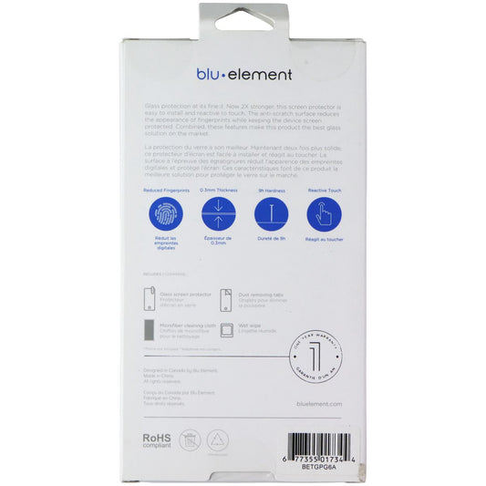 BLU Element Glass Screen Protector for Google Pixel 6a - Clear Cell Phone - Screen Protectors Blu Element - Simple Cell Bulk Wholesale Pricing - USA Seller
