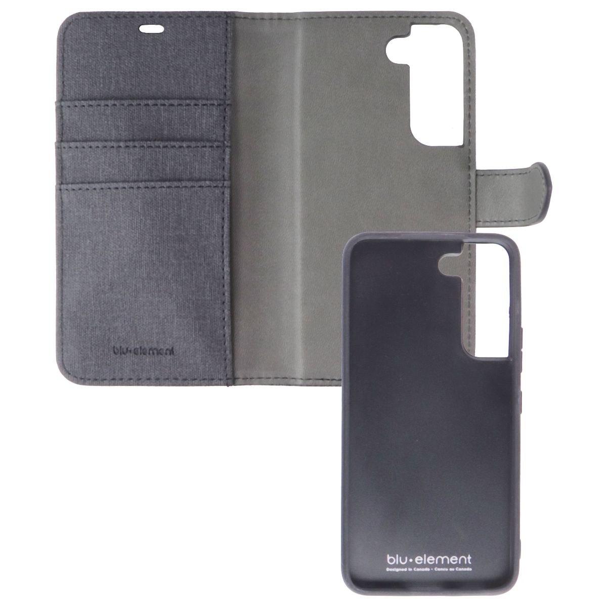 Blu Element Folio 2-In-1 Case for Samsung Galaxy S22 - Black Cell Phone - Cases, Covers & Skins Blu Element - Simple Cell Bulk Wholesale Pricing - USA Seller