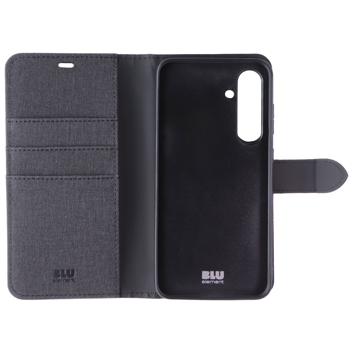 BLU Element Folio 2-In-1 Series Wallet Case for Samsung Galaxy S24 FE - Black Cell Phone - Cases, Covers & Skins Blu Element - Simple Cell Bulk Wholesale Pricing - USA Seller