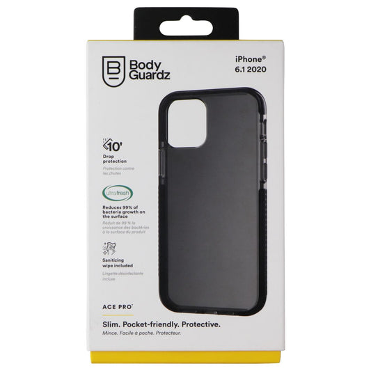 Bodyguardz Ace Pro - Impact Resistant Case for iPhone 12/12 Pro - (Smoke/Black)