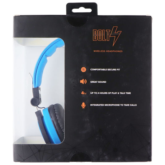 BOLT4 Bluetooth Wireless Headphones - Blue (BH-190BL) Portable Audio - Headphones BOLT4 - Simple Cell Bulk Wholesale Pricing - USA Seller