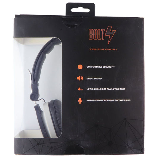 BOLT4 Bluetooth Wireless Headphones - Black (BH-190BK) Cell Phone - Headsets BOLT4 - Simple Cell Bulk Wholesale Pricing - USA Seller