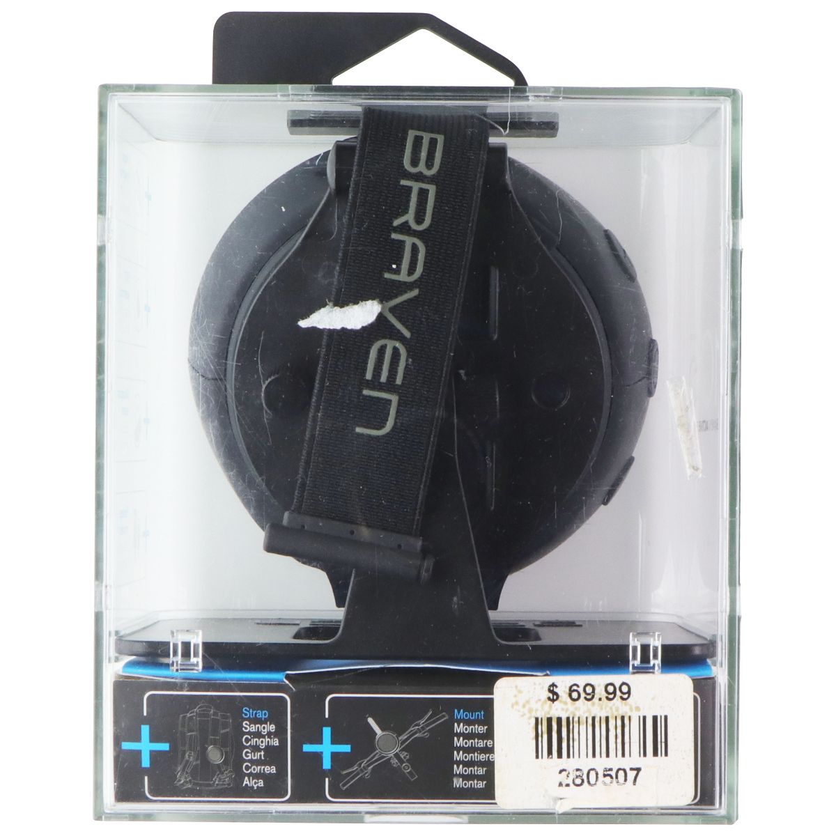 Braven 105 Wireless Portable Waterproof Bluetooth Speaker w/ Action Mount -Black Cell Phone - Audio Docks & Speakers Braven - Simple Cell Bulk Wholesale Pricing - USA Seller