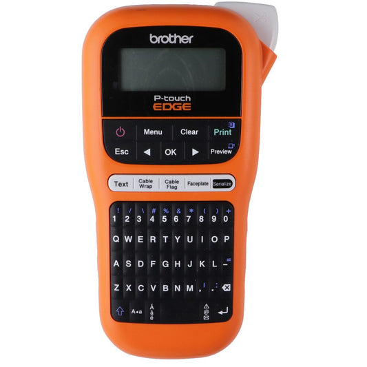 Brother PT-E105 P-Touch Edge Industrial Handheld Label Maker - Orange/Black Label Making - Label Makers Brother - Simple Cell Bulk Wholesale Pricing - USA Seller