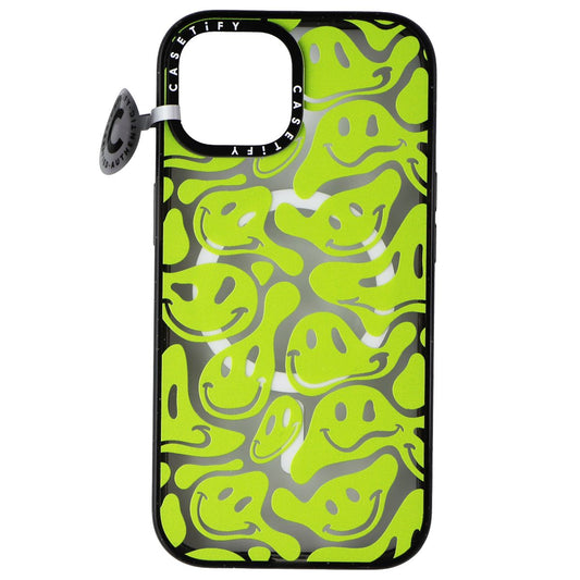 Casetify Impact Series Case for MagSafe for Apple iPhone 15 - Acid Smiles Green Cell Phone - Cases, Covers & Skins Casetify - Simple Cell Bulk Wholesale Pricing - USA Seller