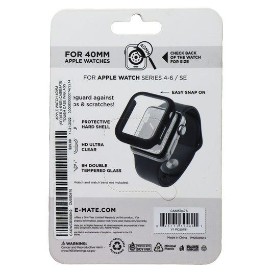 Case Mate-Tough Watch Case for Apple Watch Series 4-6/SE (40mm/Small) - Black Smart Watch Accessories - Smart Watch Cases Case-Mate - Simple Cell Bulk Wholesale Pricing - USA Seller