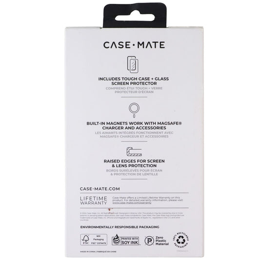 Case-Mate Tough Case & Screen Protector Bundle Pack for Apple iPhone 16 - Clear