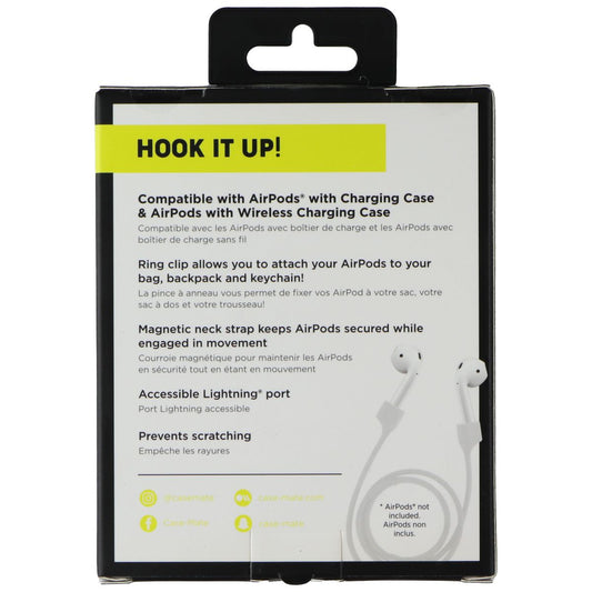 Case-Mate Hook Ups Case & Neck Strap for Apple AirPods - Lemon Lime Yellow iPod, Audio Player Accessories - Other Portable Audio Accs Case-Mate - Simple Cell Bulk Wholesale Pricing - USA Seller
