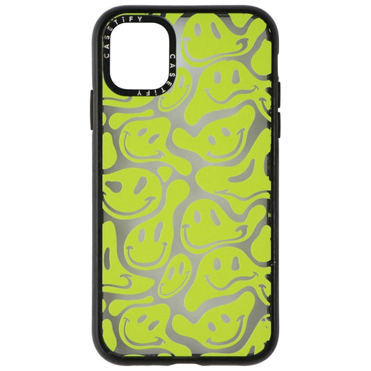 Casetify Impact Series Case for Apple iPhone 11 - Acid Smiles Neon Green