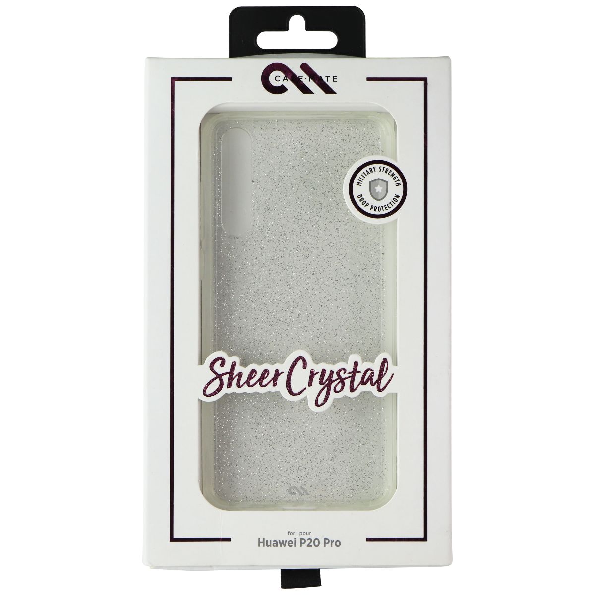 Case-Mate Sheer Crystal Hard Case for Huawei P20 Pro - Clear/Silver Glitter Cell Phone - Cases, Covers & Skins Case-Mate - Simple Cell Bulk Wholesale Pricing - USA Seller
