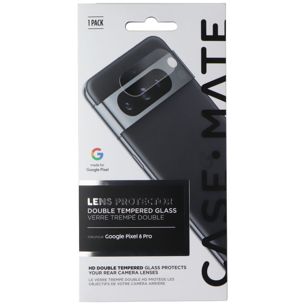 Case-Mate Lens Protector Double Tempered Glass for Google Pixel 8 Pro - Clear Cell Phone - Screen Protectors Case-Mate - Simple Cell Bulk Wholesale Pricing - USA Seller