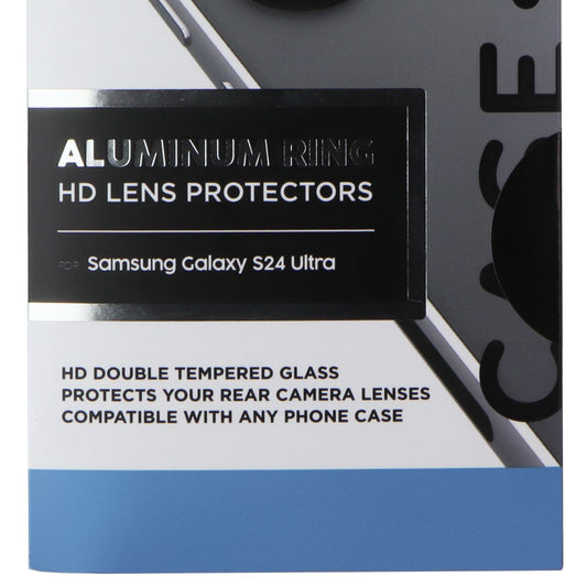 Case-Mate Aluminum Ring HD Lens Protectors for Samsung Galaxy S24 Ultra - Black Cell Phone - Screen Protectors Case-Mate - Simple Cell Bulk Wholesale Pricing - USA Seller