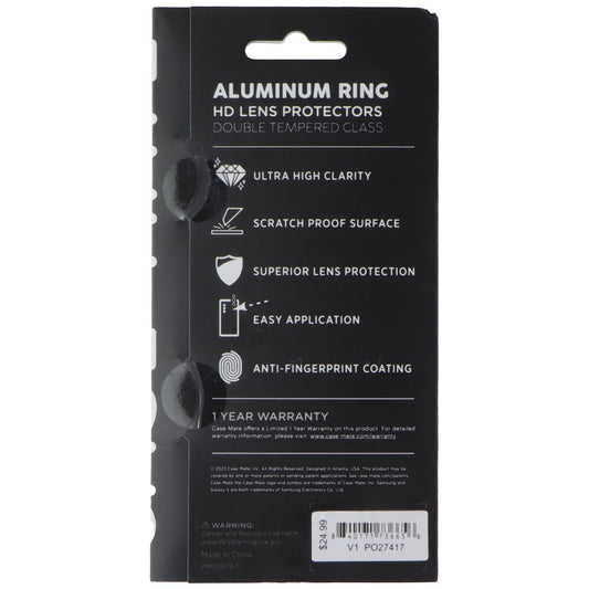 Case-Mate Aluminum Ring HD Lens Protectors for Samsung Galaxy S24 Cell Phone - Screen Protectors Case-Mate - Simple Cell Bulk Wholesale Pricing - USA Seller