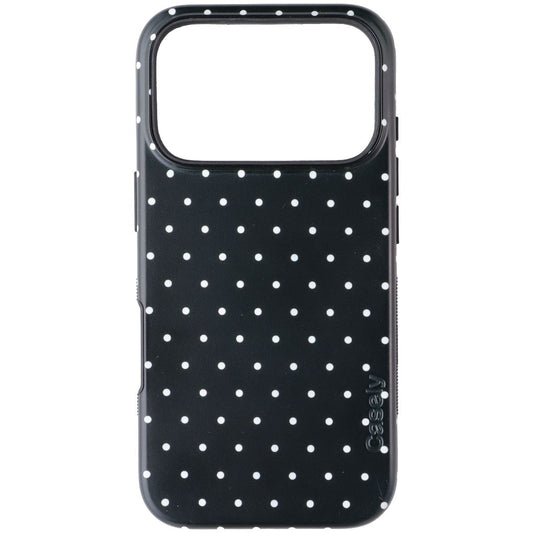 Casely On the Dot Series Bold Flex MagSafe Case for iPhone 17 Pro - Black Polka Cell Phone - Cases, Covers & Skins Casely - Simple Cell Bulk Wholesale Pricing - USA Seller