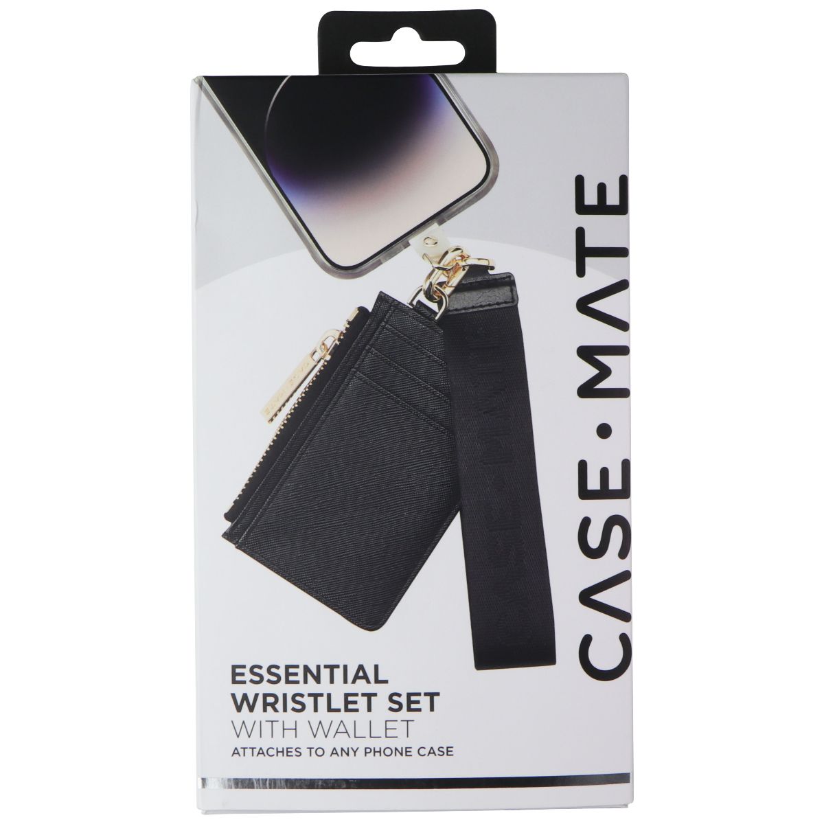 Case-Mate Essential Wristlet Set with Wallet for Any Phone Case - Black Cell Phone - Cases, Covers & Skins Case-Mate - Simple Cell Bulk Wholesale Pricing - USA Seller