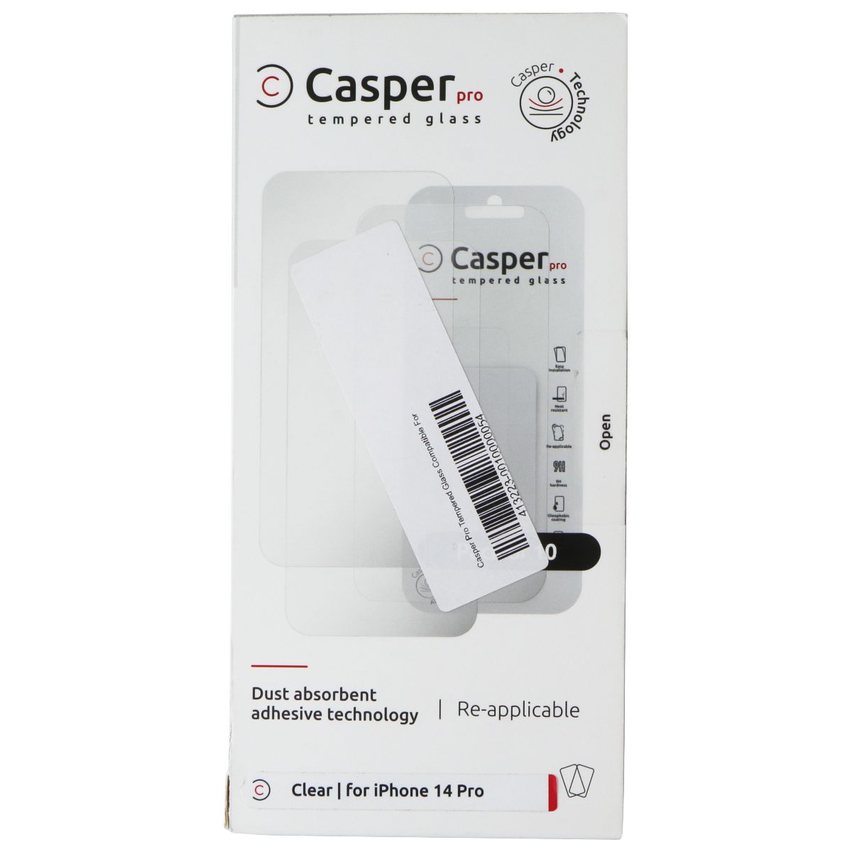 Casper Pro Tempered Glass for Apple iPhone 14 Pro (10 Pack) - Clear Cell Phone - Screen Protectors Casper - Simple Cell Bulk Wholesale Pricing - USA Seller