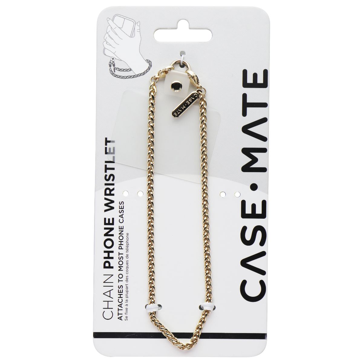 Case-Mate Detachable Chain Phone Wristlet for Smartphone Cases - Dainty Gold Cell Phone - Straps & Charms Case-Mate - Simple Cell Bulk Wholesale Pricing - USA Seller
