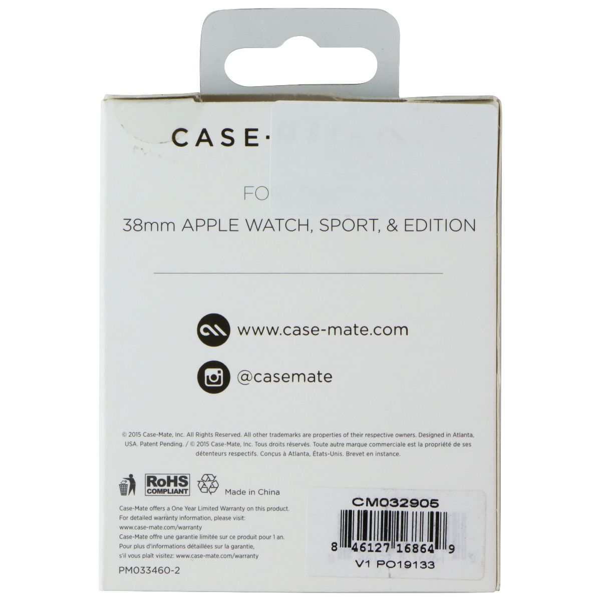 Case-Mate Naked Tough Bumper for 38mm Apple Watch Series 3/2/1 - Clear Smart Watch Accessories - Watch Bands Case-Mate - Simple Cell Bulk Wholesale Pricing - USA Seller