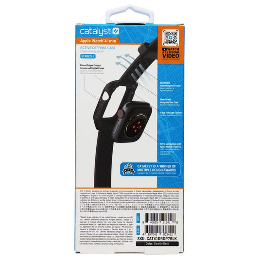 Catalyst Active Defense Case + Strap for Apple Watch Series 7 (41 mm) - Black Smart Watch Accessories - Smart Watch Cases Catalyst - Simple Cell Bulk Wholesale Pricing - USA Seller