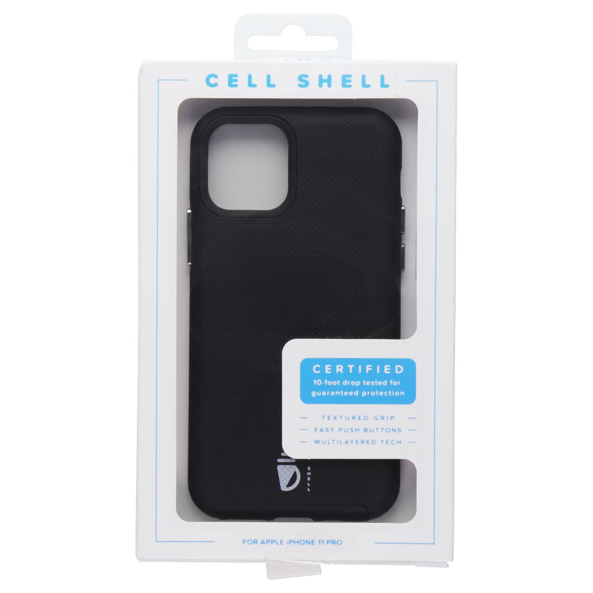 Cell Shell Hard Case for Apple iPhone 11 Pro - Black Cell Phone - Cases, Covers & Skins Cell Shell - Simple Cell Bulk Wholesale Pricing - USA Seller