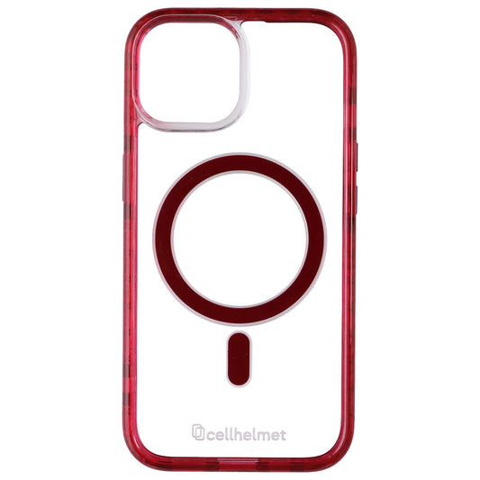 CellHelmet Magnitude MagSafe Case for Apple iPhone 15 - Clear/Red