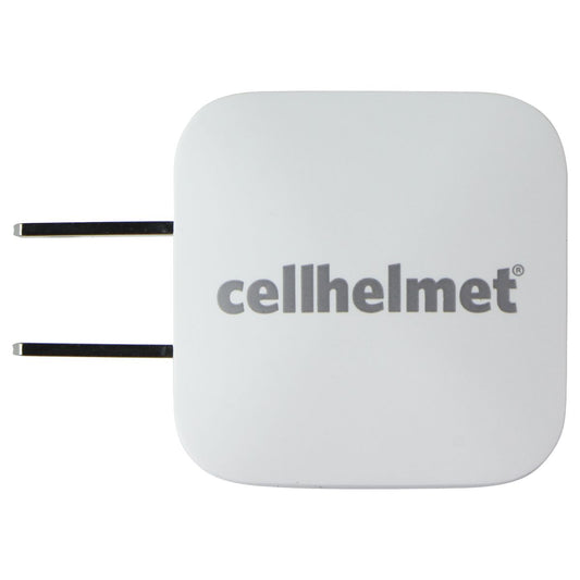 CellHelmet Wall Charger (2.4A / 12W) and USB-A to 8-Pin Lightning (3-Ft) - White Cell Phone - Cables & Adapters CellHelmet - Simple Cell Bulk Wholesale Pricing - USA Seller