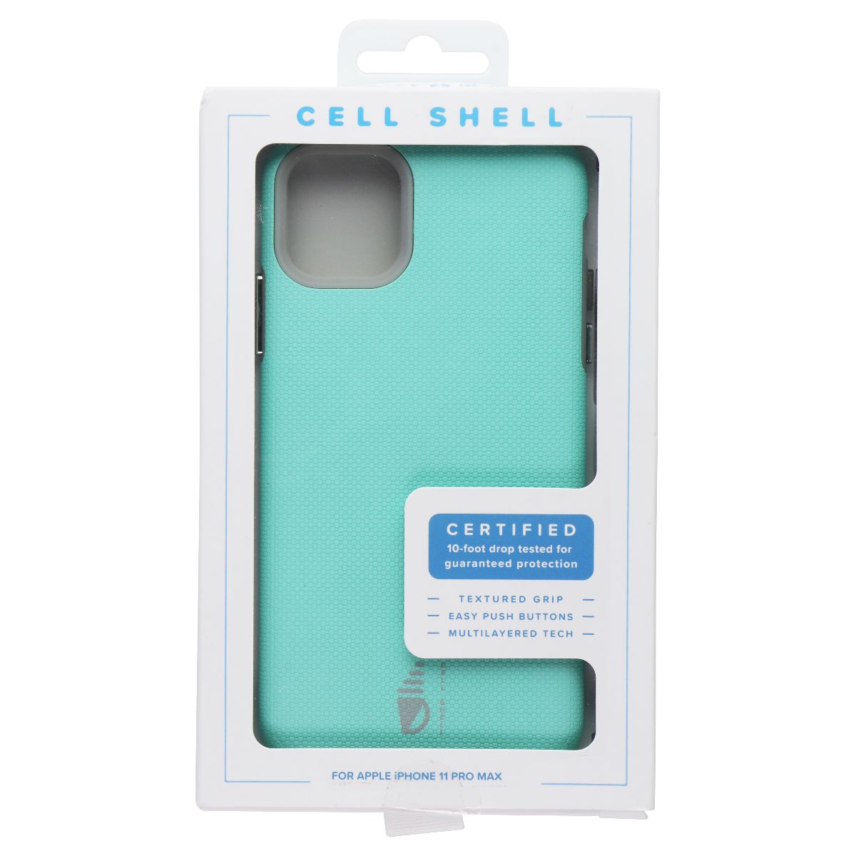 Cell Shell Hard Case for Apple iPhone 11 Pro Max - Teal/Gray Cell Phone - Cases, Covers & Skins Cell Shell - Simple Cell Bulk Wholesale Pricing - USA Seller