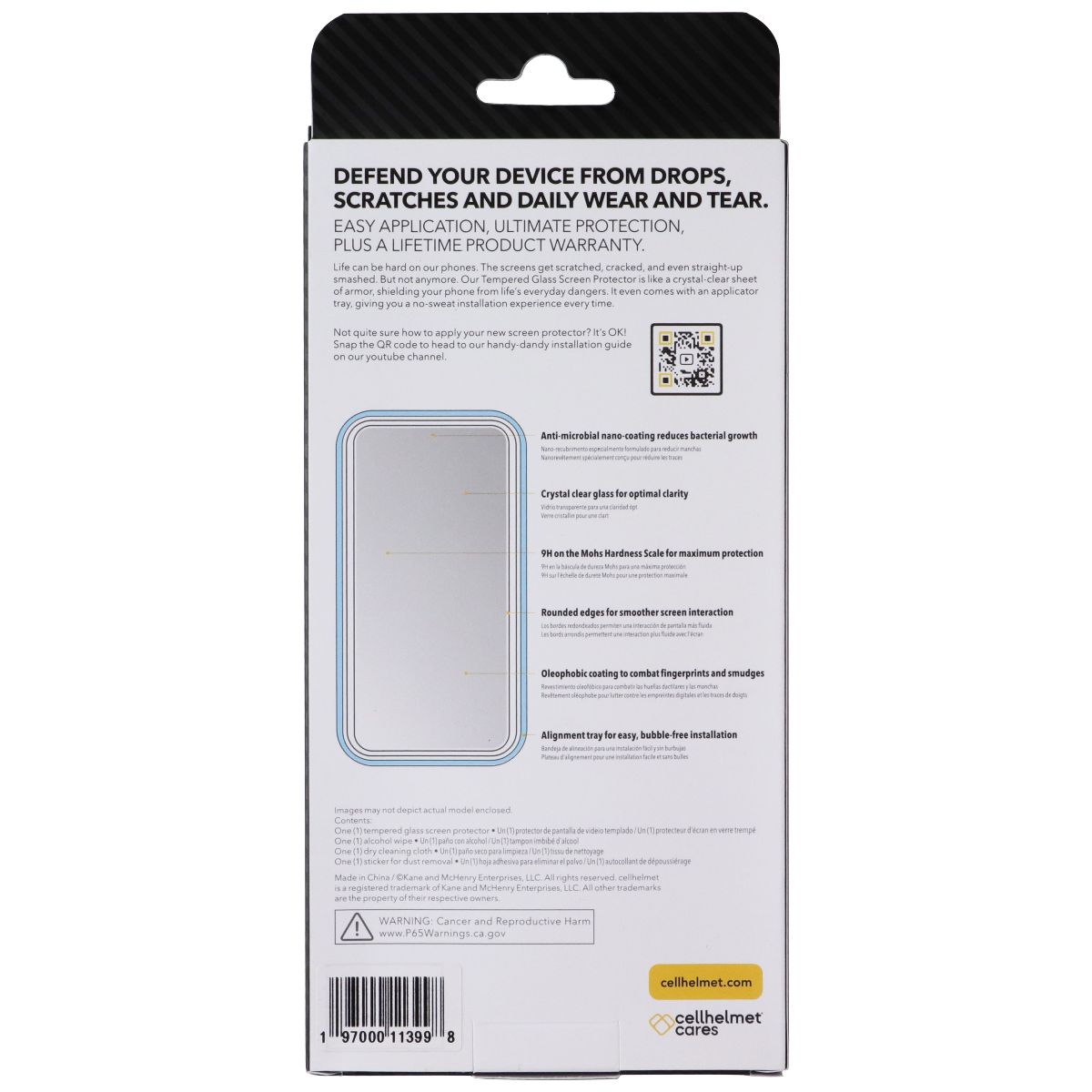 CellHelmet Tempered Glass Screen Protector w/Align Tray for Google Pixel 9a