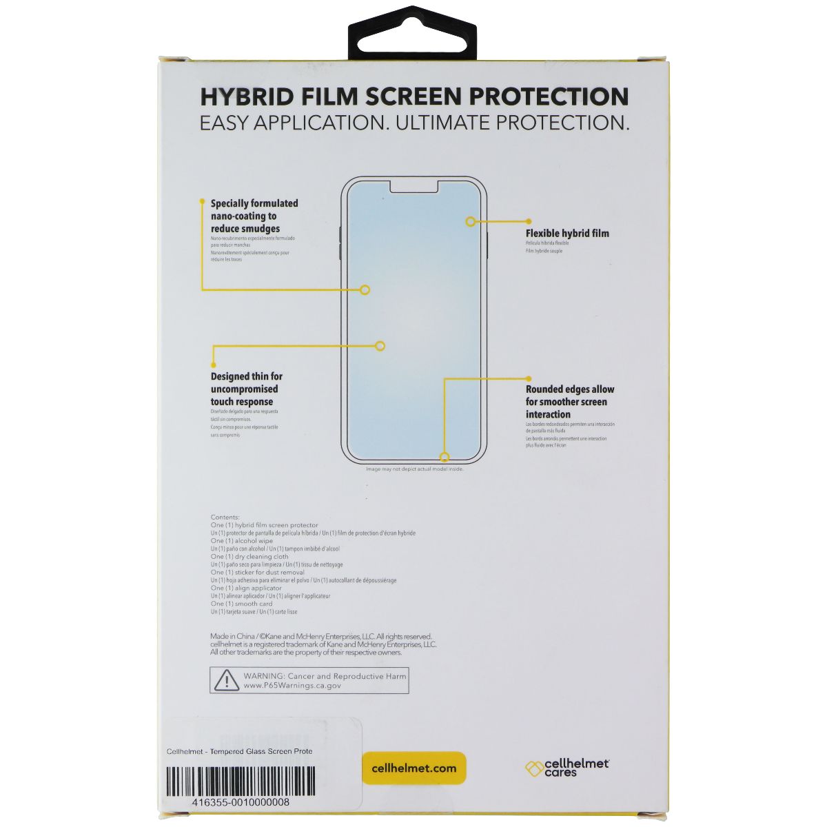 CellHelmet Hybrid Film Screen Protector for Google Pixel 7 Cell Phone - Screen Protectors CellHelmet - Simple Cell Bulk Wholesale Pricing - USA Seller