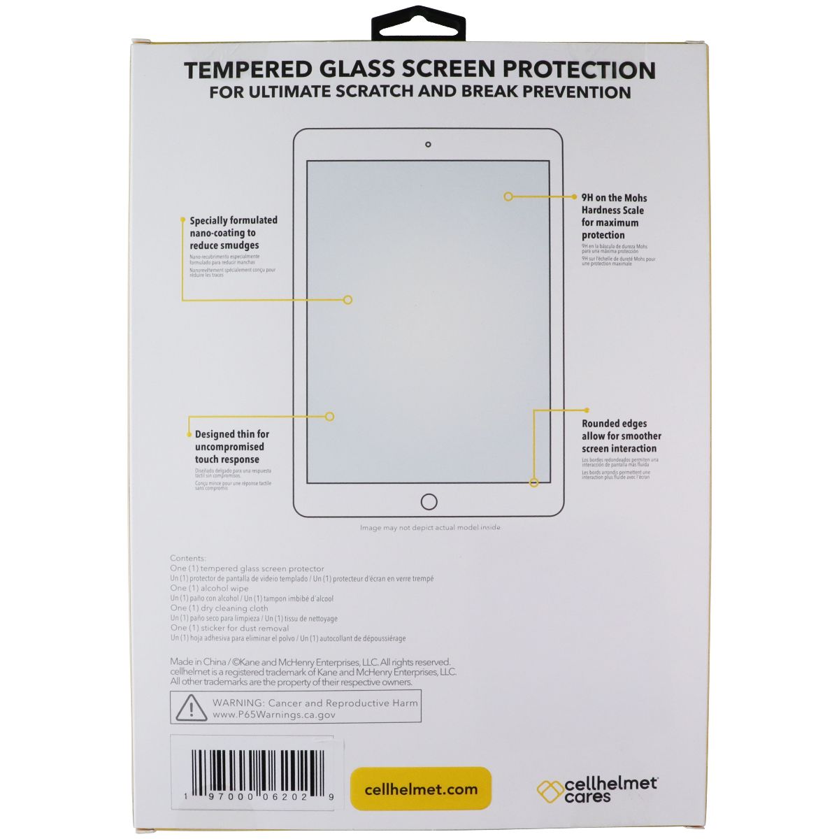 CellHelmet Tempered Glass for Samsung Galaxy Tab S9/S9 FE - Clear iPad/Tablet Accessories - Screen Protectors CellHelmet - Simple Cell Bulk Wholesale Pricing - USA Seller