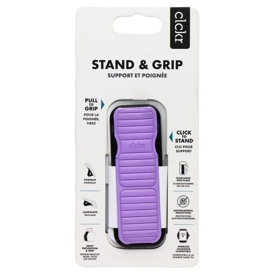 Clckr Adhesive Stand and Grip for Smartphones - Purple Cell Phone - Mounts & Holders Clckr - Simple Cell Bulk Wholesale Pricing - USA Seller