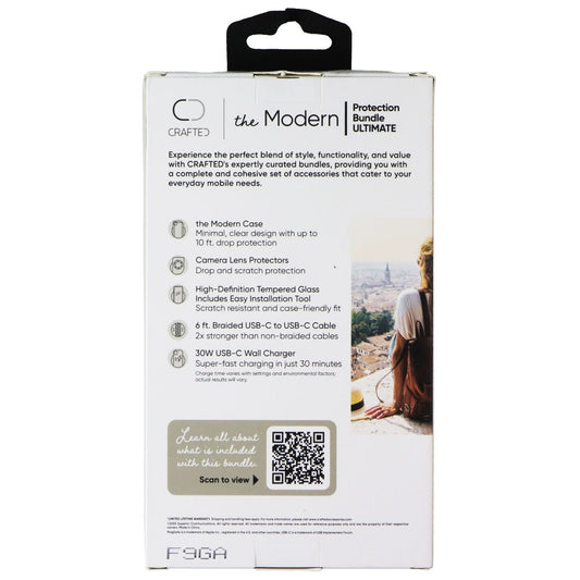 Crafted 5-in-1 The Modern Protection Bundle Ultimate for Apple iPhone 17 Cell Phone - Accessory Bundles Crafted - Simple Cell Bulk Wholesale Pricing - USA Seller