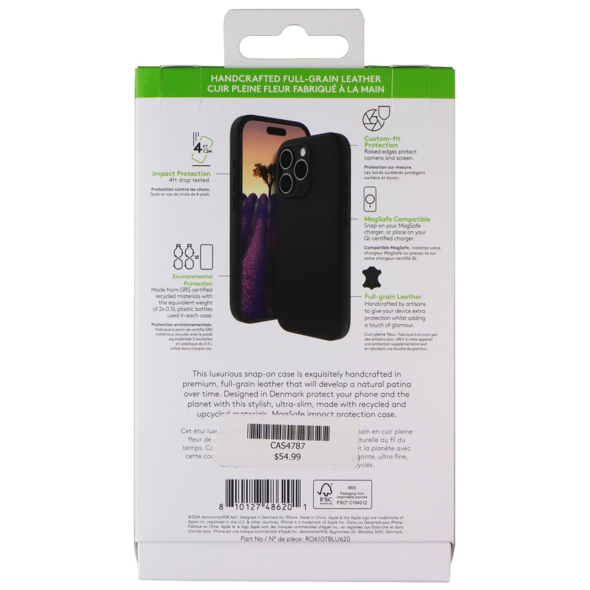 dbramante1928 Roskilde Case for MagSafe for Apple iPhone 16 Pro - Black