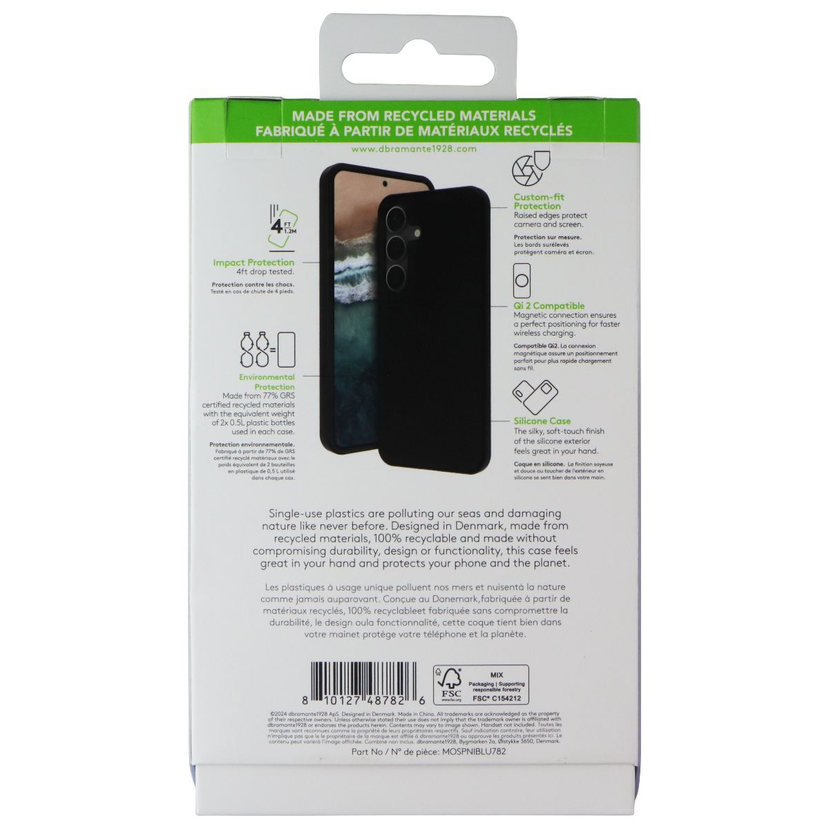 dbramante1928 Monaco Qi2 Magnetic Case for Samsung Galaxy (S25+) - Night Black Cell Phone - Cases, Covers & Skins dbramante1928 - Simple Cell Bulk Wholesale Pricing - USA Seller