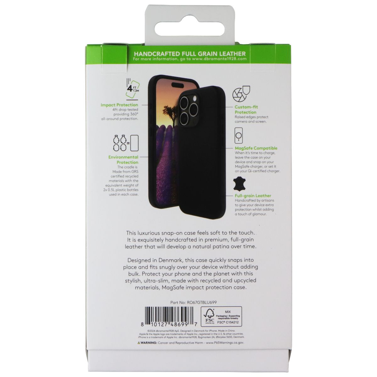 dbramante1928 Roskilde Case for MagSafe for Apple iPhone 16 Pro Max - Black Cell Phone - Cases, Covers & Skins dbramante1928 - Simple Cell Bulk Wholesale Pricing - USA Seller